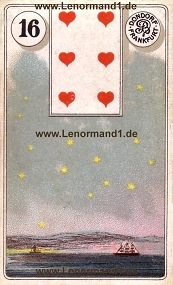 Sterne Lenormand Bedeutung antike Dondorf Lenormandkarten