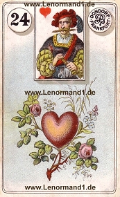 Herz Lenormand Bedeutung antike Dondorf Lenormandkarten