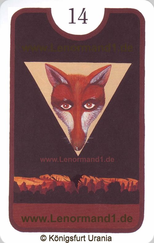 Der Fuchs Zigeuner Lenormand Tageskarte heute
