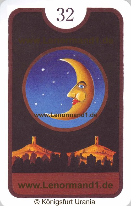 Der Mond Zigeuner Lenormand Tageskarte heute