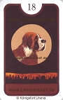 Hund von den Zigeuner Lenormandkarten