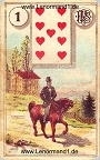 Der Reiter antike Lenormandkarten von Ferdinand Piatnik