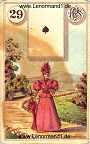 Die Dame antike Lenormandkarten von Ferdinand Piatnik