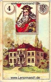 Haus, antikes Piatnik Lenormand