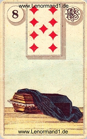 Sarg, antikes Piatnik Lenormand