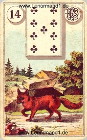 , antikes Piatnik Lenormand