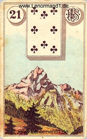 Berg, antikes Piatnik Lenormand