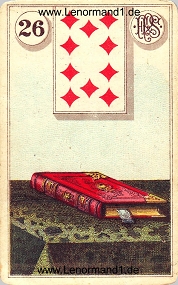 Buch, antikes Piatnik Lenormand