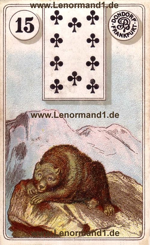 Der Bär Dondorf Lenormand Tageskarte heute