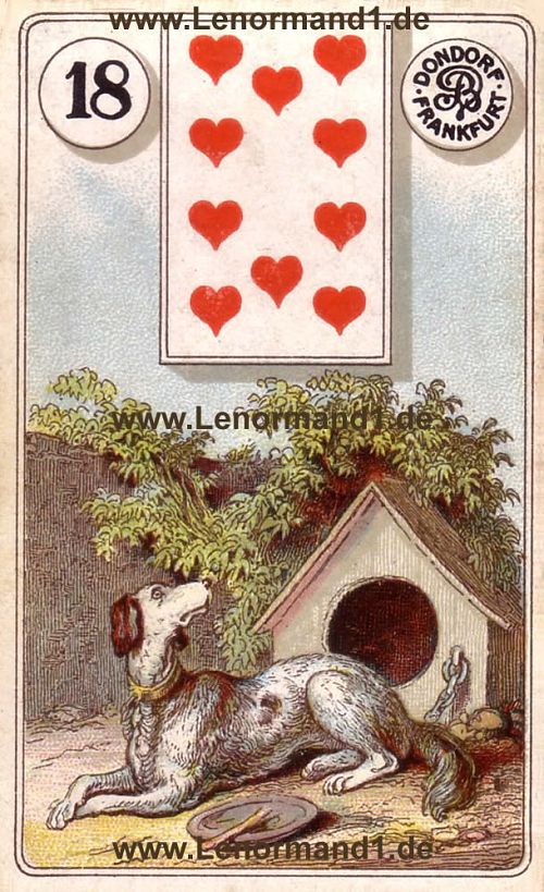 Der Hund Dondorf Lenormand Tageskarte heute