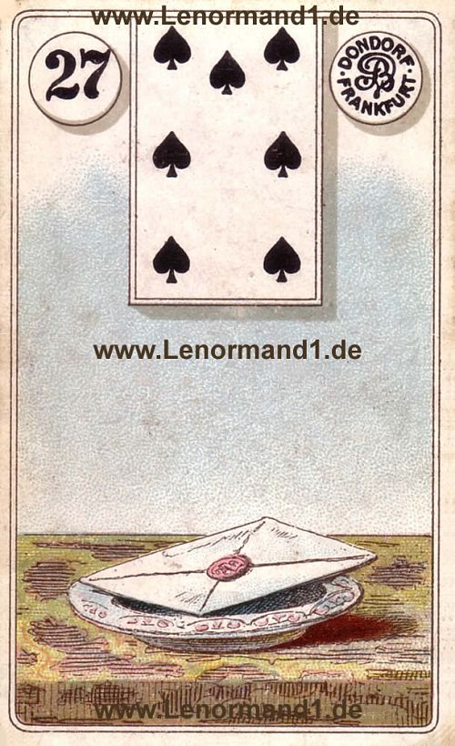 Der Brief Dondorf Lenormand Tageskarte heute