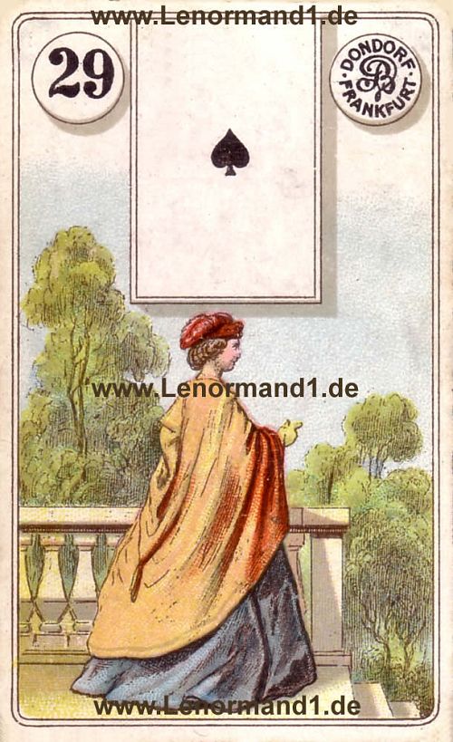 Die Dame Dondorf Lenormand Tageskarte heute