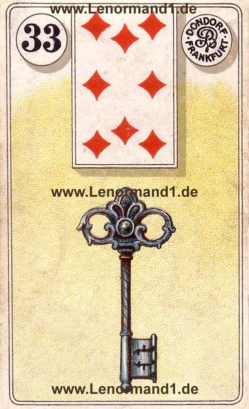 Der Schlssel von dem antiken Dondorf Lenormand