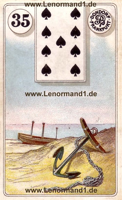 Der Anker Dondorf Lenormand Tageskarte heute