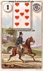 Der Reiter antike Dondorf Lenormandkarten
