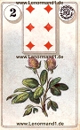 Der Klee antike Dondorf Lenormandkarten