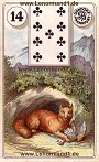 Fuchs von den antiken Dondorf Lenormandkarten