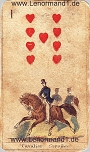 Reiter von den antiken Lenormandkarten