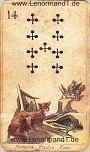 Fuchs von den antiken Lenormandkarten