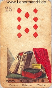 Buch, antike Lenormandkarten