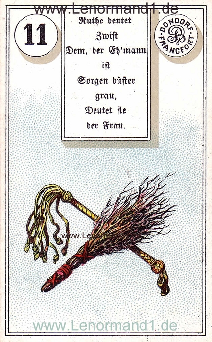 Die Ruten Dondorf Verse Lenormand Tageskarte heute