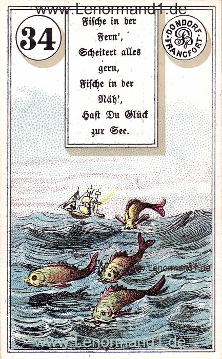 Die Fische Dondorf Verse Lenormand Tageskarte heute