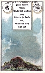 Wolken von dem antiken Dondorf Lenormand mit Versen