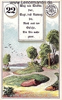 Wege von dem antiken Dondorf Lenormand mit Versen