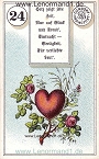 Herz von dem antiken Dondorf Lenormand mit Versen