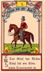 Der Reiter antike Lenormandkarten von Gustav Kühn