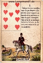 Der Reiter antike Petit Jeu de la Madame Lenormand Karten