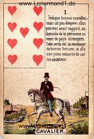 , antikes Petit Jeu de la Madame Lenormand