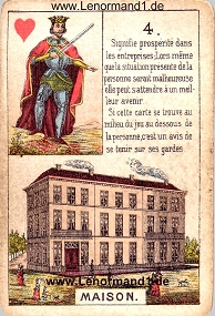 , antikes Petit Jeu de la Madame Lenormand