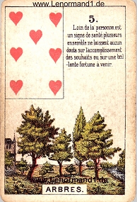 Baum, antikes Petit Jeu de la Madame Lenormand