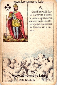 Wolken, antikes Petit Jeu de la Madame Lenormand