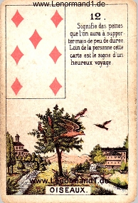 , antikes Petit Jeu de la Madame Lenormand