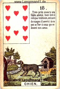 , antikes Petit Jeu de la Madame Lenormand