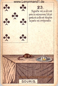 Mäuse, antikes Petit Jeu de la Madame Lenormand