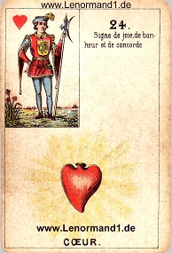 , antikes Petit Jeu de la Madame Lenormand