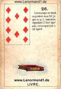 , antikes Petit Jeu de la Madame Lenormand