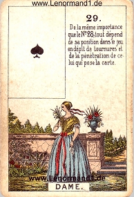 , antikes Petit Jeu de la Madame Lenormand