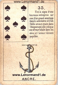 , antikes Petit Jeu de la Madame Lenormand