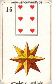 Sterne, antikes Stralsunder Lenormand