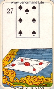 Brief, antikes Stralsunder Lenormand