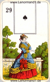 Dame, antikes Stralsunder Lenormand