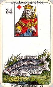 Fische, antikes Stralsunder Lenormand