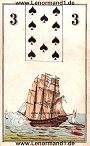 Das Schiff antike Lenormandkarten von C.L. Wüst