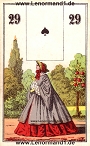 Die Dame antike Lenormandkarten von C.L. Wüst