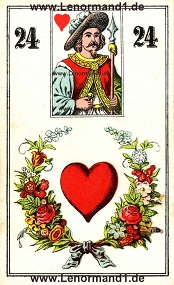 Herz, antikes Wst Lenormand