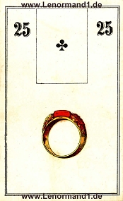 Ring, antikes Wüst Lenormand